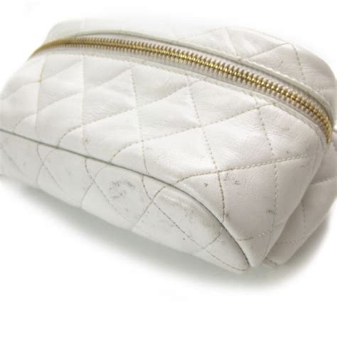 white chanel fanny pack|chanel lambskin fanny bag.